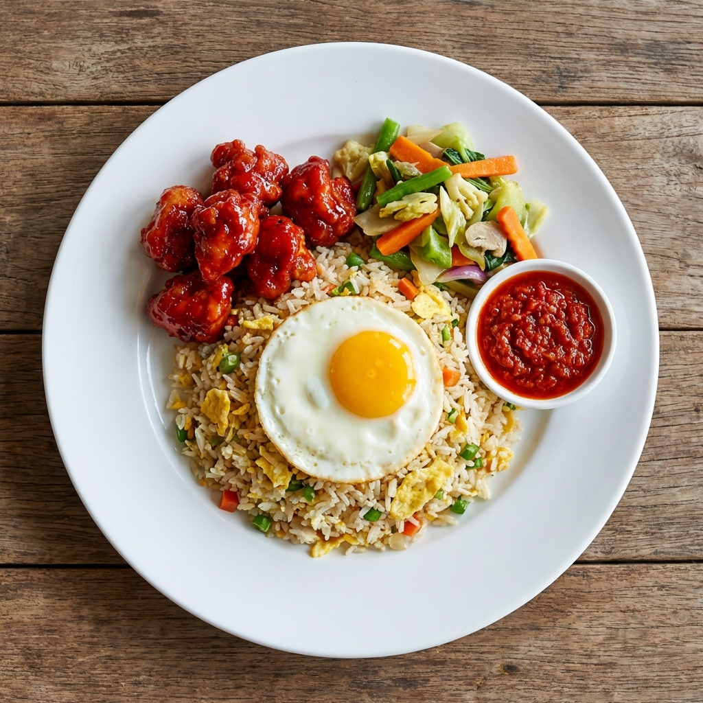 Set Menu with Fried Rice