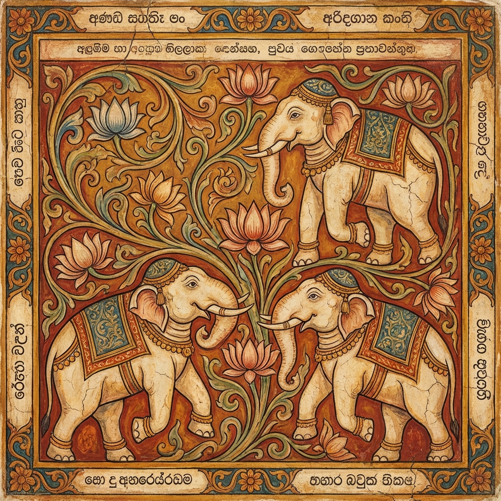 Kandyan Mural Artwork